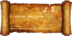 Linkner Bettina névjegykártya