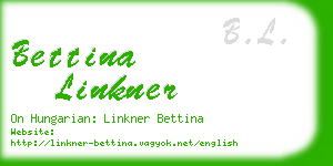 bettina linkner business card